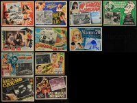 9a273 LOT OF 11 MEXICAN LOBBY CARDS '50s-70s great scenes from a variety of different movies!