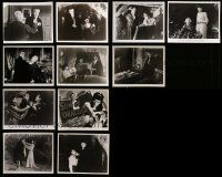 9a375 LOT OF 11 SON OF DRACULA REPRO 8X10 STILLS '70s vampire Lon Chaney Jr. in most +title card!