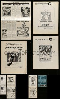 9a244 LOT OF 11 UNCUT PRESSBOOKS '60s-70s advertising images for a variety of different movies!