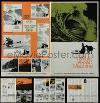 9a082 LOT OF 12 UNCUT FANTASTIC PLASTIC MACHINE PRESSBOOKS '69 lots of great surfing images!