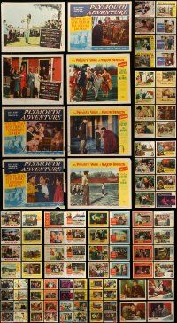 9a206 LOT OF 132 1940S-50S LOBBY CARDS '40s-50s incomplete sets from a variety of movies!