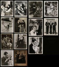 9a367 LOT OF 13 CLAUDETTE COLBERT REPRO 8X10 STILLS '80s the leading lady in many great scenes!