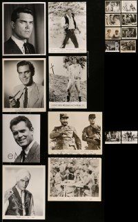 9a141 LOT OF 18 JEFFREY HUNTER 8X10 STILLS '50s-60s portraits of the handsome star + movie scenes!