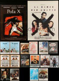 9a316 LOT OF 21 FORMERLY FOLDED FRENCH POSTERS '70s-90s a variety of different movie images!