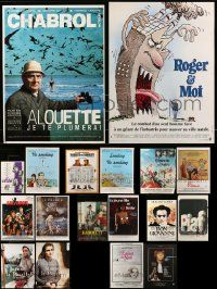 9a315 LOT OF 22 FORMERLY FOLDED FRENCH POSTERS '70s-90s a variety of different movie images!