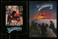 9a037 LOT OF 2 SUPERMAN SOUVENIR PROGRAM BOOKS '70s-80s from the first two movies!