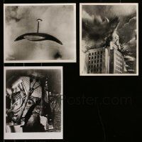 9a455 LOT OF 3 WAR OF THE WORLDS REPRO 8X10 STILLS '70s all showing cool special effects scenes!
