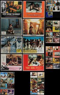 9a210 LOT OF 45 LOBBY CARDS '60s-70s great scenes from a variety of different movies!