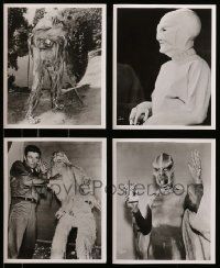 9a445 LOT OF 4 OUTER LIMITS REPRO 8X10 STILLS '70s all scenes showing cool alien monsters!