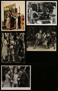 9a430 LOT OF 5 WIZARD OF OZ REPRO 8X10 STILLS '70s wonderful scenes + posed promo image in color!