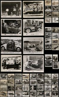 9a116 LOT OF 60 8X10 STILLS '50s-70s showing images of cars, trains, boats & other transportation!