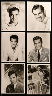 9a425 LOT OF 6 JEFFREY HUNTER REPRO 8X10 STILLS '80s great portraits of the handsome star!