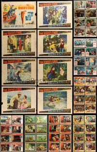 9a208 LOT OF 80 LOBBY CARDS '50s-60s ten complete sets of 8 from a variety of different movies!