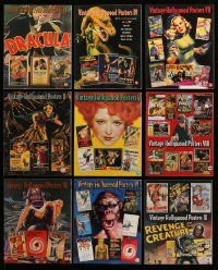 9a011 LOT OF 9 VINTAGE HOLLYWOOD POSTERS AUCTION CATALOGS '90s-00s color poster images!