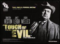 9b134 TOUCH OF EVIL British quad R15 Heston, Leigh, different close up of Orson Welles!