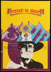 9b273 ONCE UPON A TIME IN THE WEST Czech 11x16 '73 Sergio Leone, cool art by Vajec!