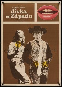 9b237 CAT BALLOU Czech 23x33 '75 classic sexy cowgirl Jane Fonda, Lee Marvin, Frantisek Subrt art!