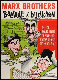 9b301 BIG STORE Danish R64 Marx Brothers, Groucho, Harpo & Chico, cool different art!