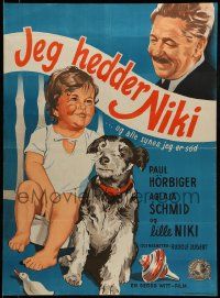 9b322 MY NAME IS NICKY Danish '53 Rudolf Jugert, Paul Horbiger, Aglaja Schmid!
