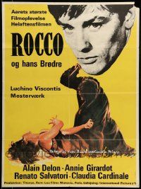 9b334 ROCCO & HIS BROTHERS Danish '61 Luchino Visconti's Rocco e I Suoi Fratelli, Alain Delon!