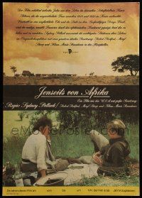 9b102 OUT OF AFRICA East German 11x16 '87 Robert Redford & Meryl Streep, Sydney Pollack!