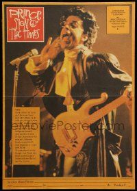 9b105 SIGN 'O' THE TIMES East German 11x16 '88 rock and roll concert, image of Prince w/guitar!