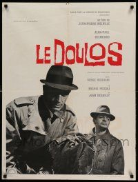 9b467 LE DOULOS French 24x31 '63 Jean-Paul Belmondo, directed by Jean-Pierre Melville!