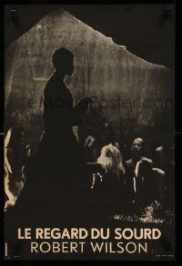 9b498 DEAFMAN GLANCE stage French 15x23 '70 wild image from the play starring Robert Wilson!