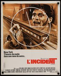 9b501 INCIDENT French 18x22 '68 subway hostage Beau Bridges goes on a ride with terror!