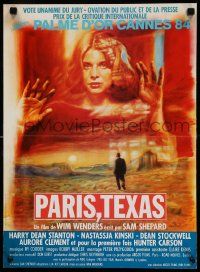9b507 PARIS, TEXAS French 15x21 '84 Wenders, Nastassja Kinski, Harry Dean Stanton by Guy Peellaert