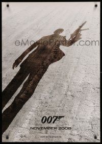 9b079 QUANTUM OF SOLACE teaser DS German '08 Daniel Craig as James Bond, cool shadow image!