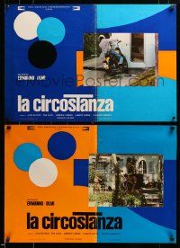 9b225 CIRCUMSTANCE set of 3 Italian 18x26 pbustas '74 La circostanza, cool images of top cast!