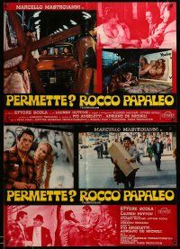 9b215 MY NAME IS ROCCO PAPALEO set of 6 Italian 18x26 pbustas '71 Mastroianni, Lauren Hutton!