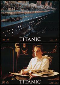 9b218 TITANIC set of 6 Italian 18x25 pbustas '97 Leonardo DiCaprio, Kate Winslet, James Cameron!