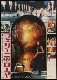 9b869 FELLINI'S ROMA Japanese '72 Italian Federico classic, different image with fireworks!