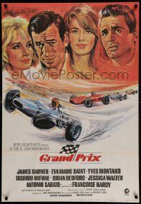 9b537 GRAND PRIX Spanish '67 completely different artwork of Formula One driver James Garner!