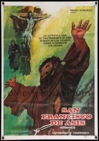 9b574 SAN FRANCISCO DE ASIS Spanish '74 really cool Montalban religious artwork!
