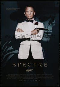 9b035 SPECTRE advance Swiss '15 cool image of Daniel Craig as James Bond 007 with gun!