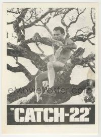 9d044 CATCH 22 herald '70 Mike Nichols, Joseph Heller, classic image of Alan Arkin in tree!