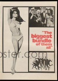 9d025 BIGGEST BUNDLE OF THEM ALL herald '68 art of sexy Raquel Welch in bikini by McGinnis!