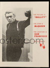 9d036 BULLITT herald '68 great images of Steve McQueen & Bisset in Peter Yates car chase classic!