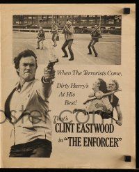 9d080 ENFORCER herald '76 when the terrorists come, Clint Eastwood is Dirty Harry is at his best!