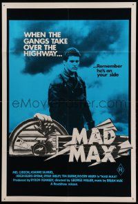 9g271 MAD MAX Aust 1sh R81 Mel Gibson, George Miller post-apocalyptic classic, very rare!