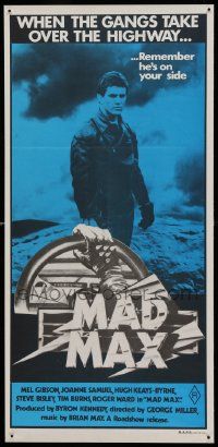 9g270 MAD MAX blue matte Aust daybill '79 George Miller classic, Mel Gibson, rare first release!
