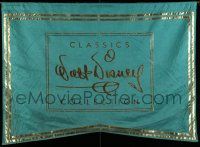 9g259 WALT DISNEY CLASSICS COLLECTION 2-sided cloth banner '90s promoting collectible figures!