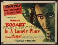 9g205 IN A LONELY PLACE 1/2sh '50 huge Humphrey Bogart, Gloria Grahame, Nicholas Ray, ultra rare!