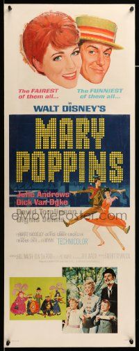 9g240 MARY POPPINS insert '64 Julie Andrews & Dick Van Dyke in Walt Disney's musical classic!