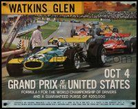 9g318 GRAND PRIX OF THE UNITED STATES 22x28 special '70 Formula 1 for World Champion of Drivers!