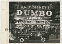 9h171 DUMBO candid 8x11 key book still '41 great Disney theater front w/continuous popular prices!