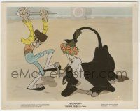9h175 FERDINAND THE BULL color 8x10.25 still '38 Disney Silly Symphony, he's taunting angry matador!